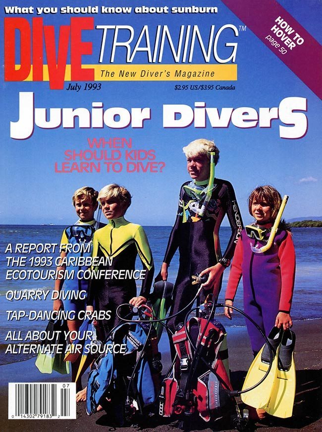 July 1993 Dive Training Magazine Scuba Diving Skills, Gear, Education