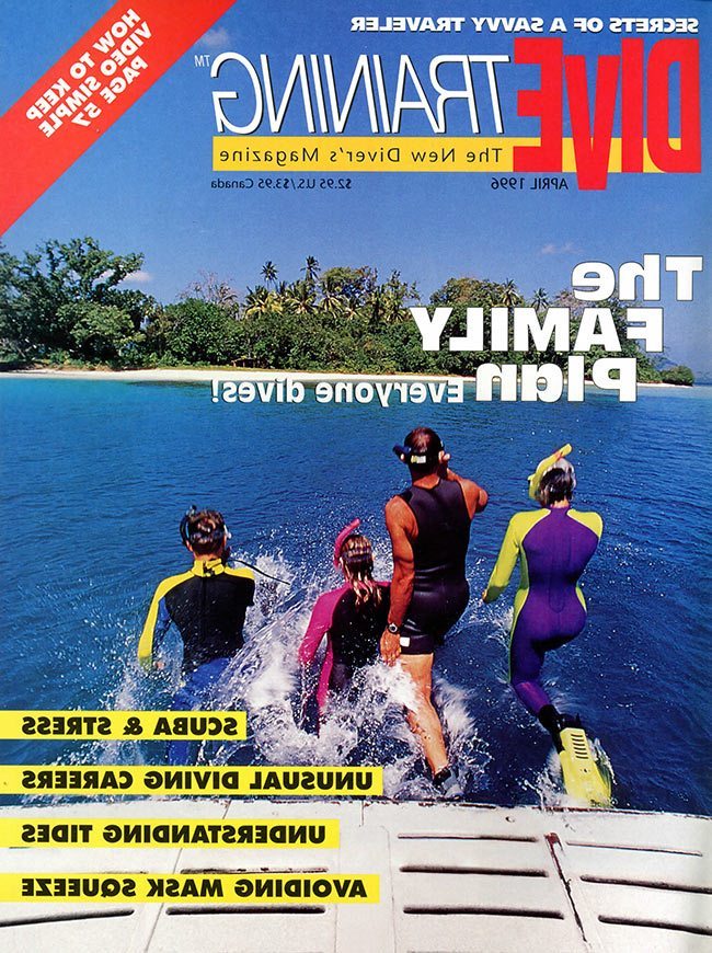 April 1996 Dive Training Magazine Scuba Diving Skills, Gear, Education