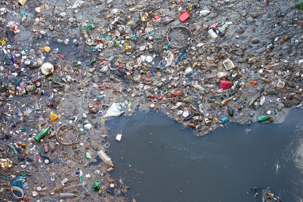 north pacific garbage patch aerial view