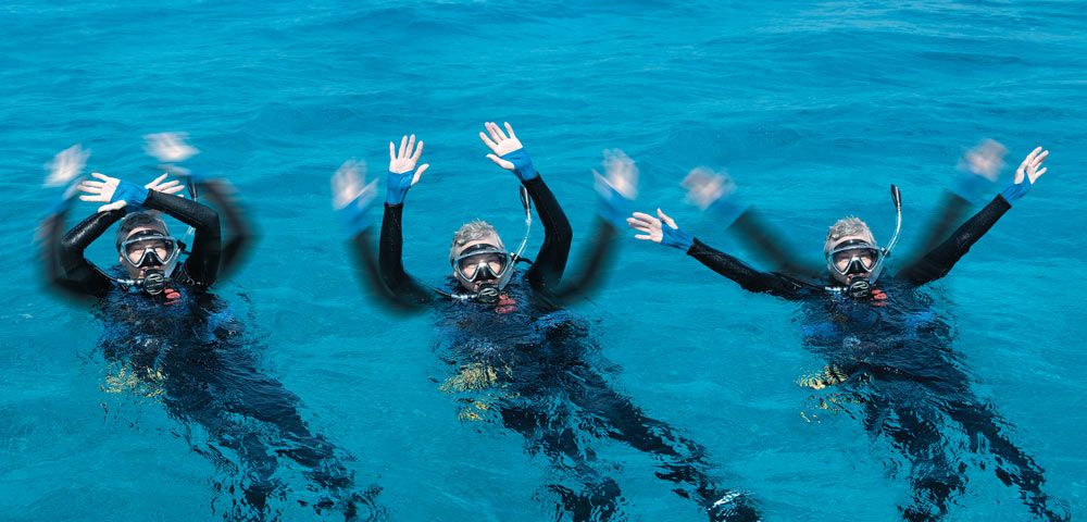 scuba skills - surface communication